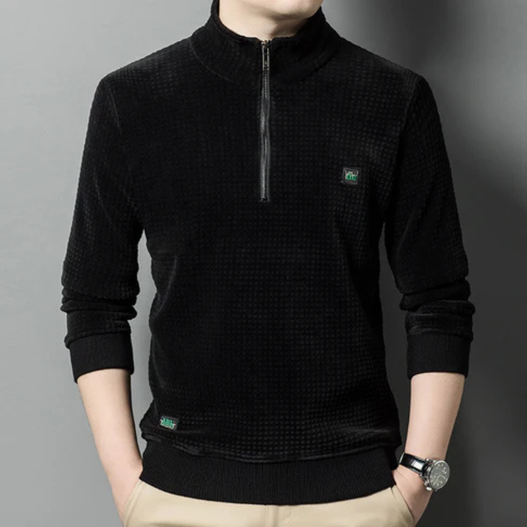 Korbin - Modieuze Half-Zip Warme Trui