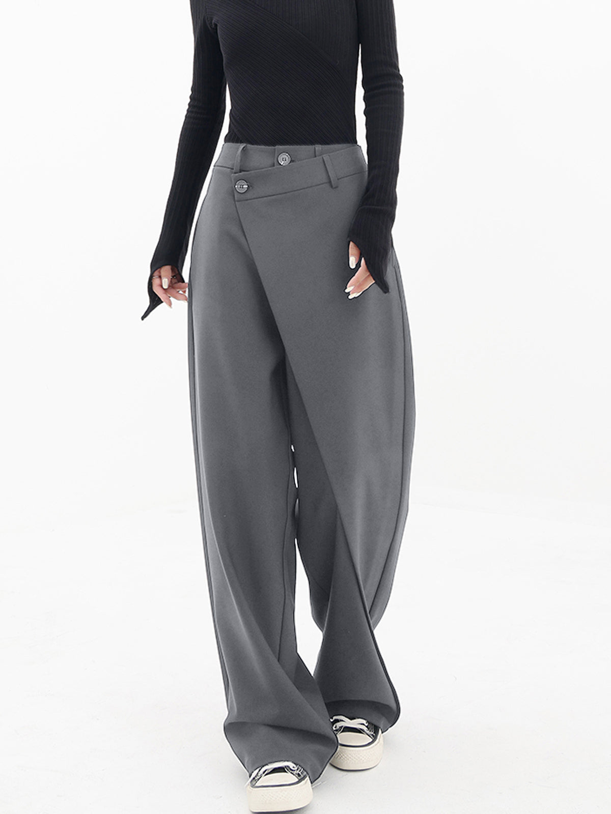 Caitriona - Asymmetrische Wijde Broek