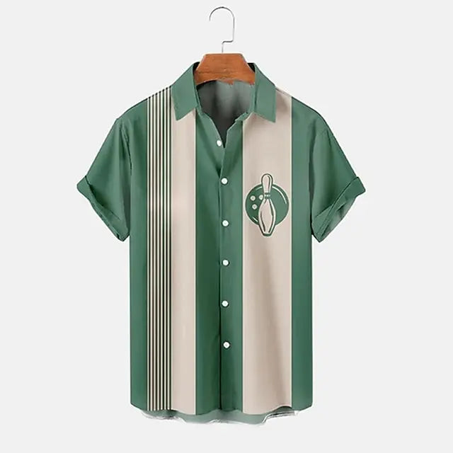 Casper - Poloshirt Met Bowlingprint