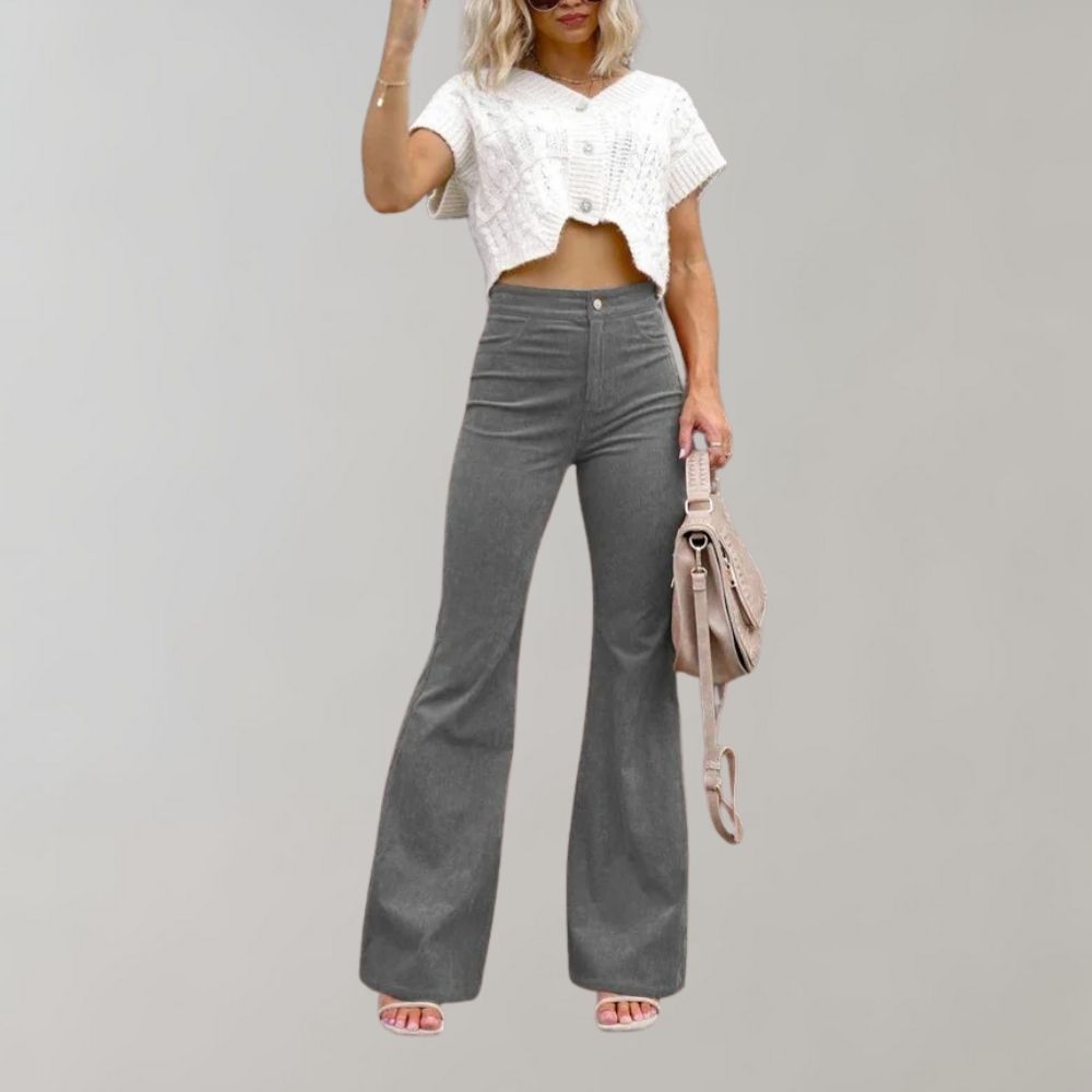 Josephine - Uitlopende Corduroy Broek