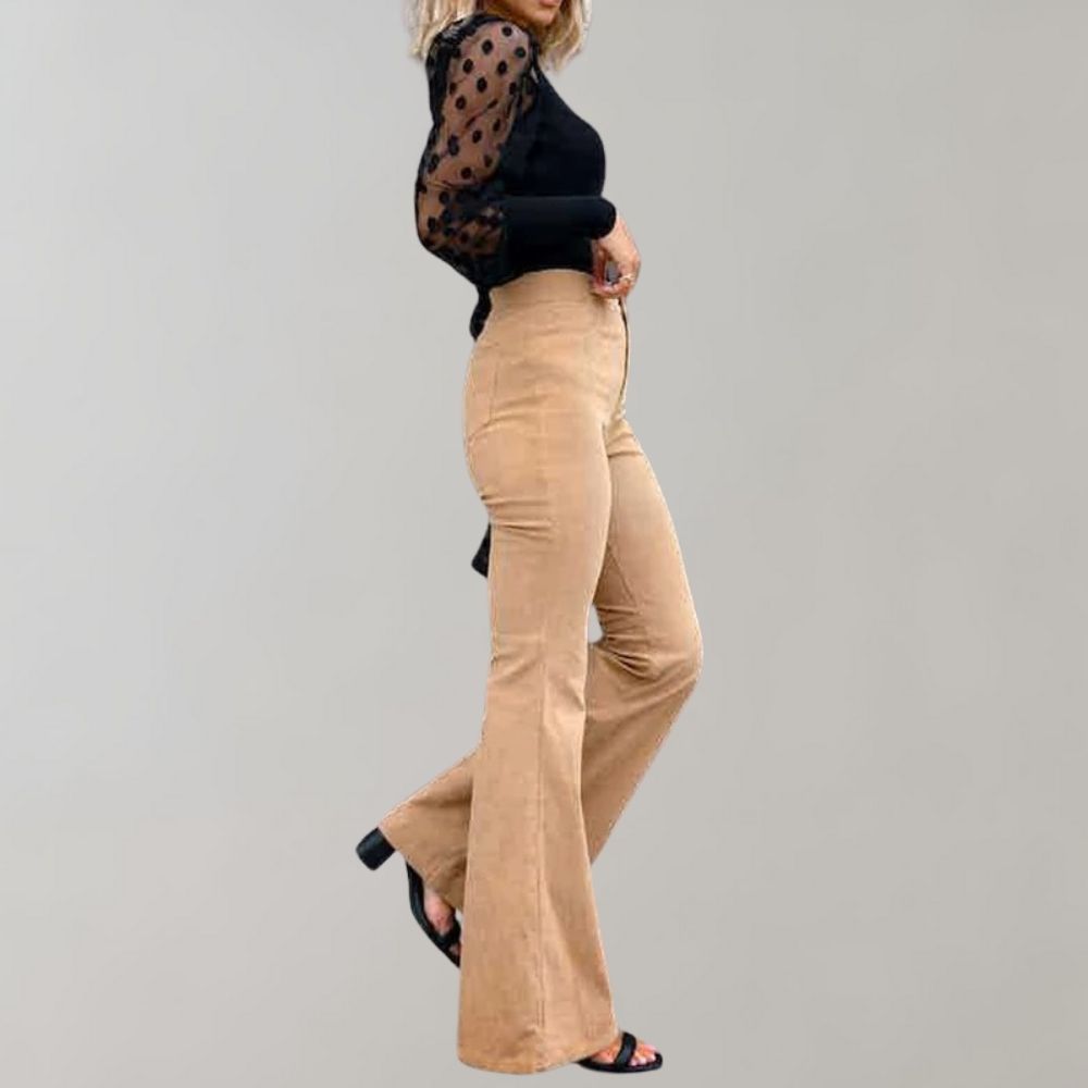 Josephine - Uitlopende Corduroy Broek