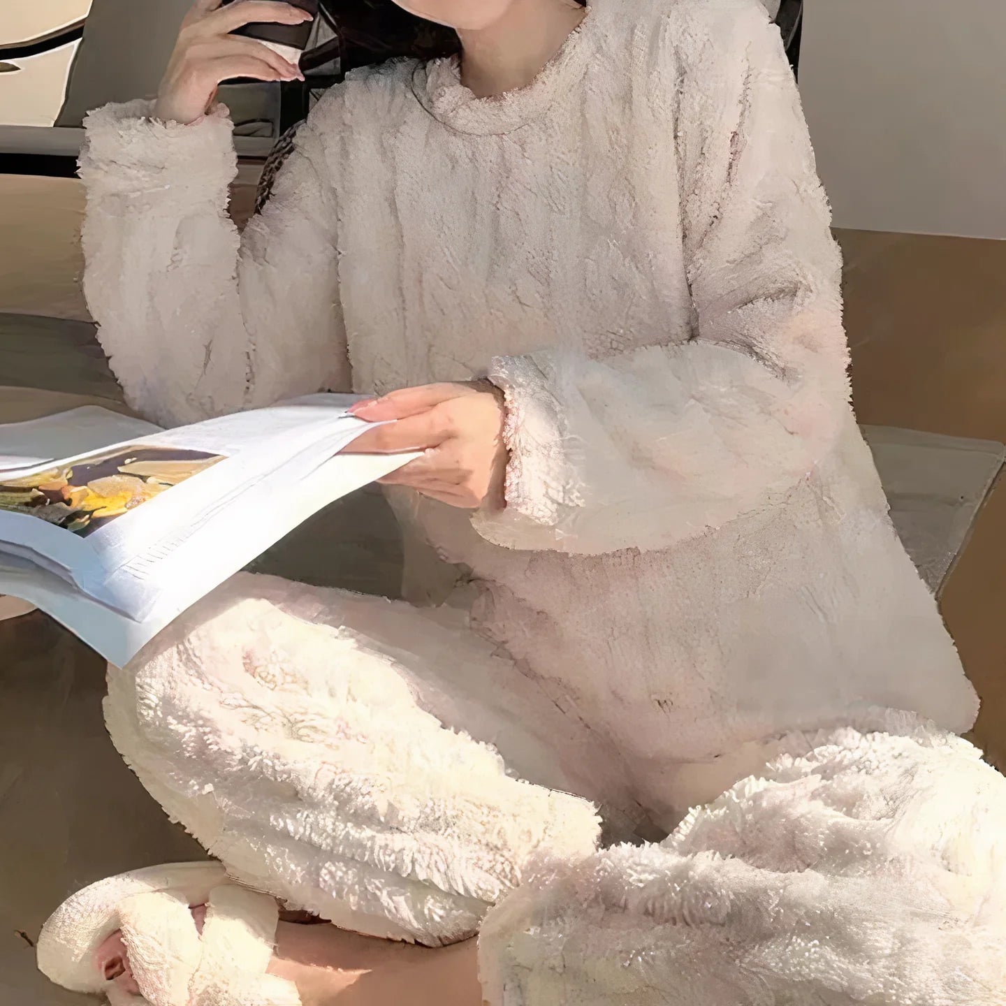 Sachia - Dikke Fluwelen Pyjamaset
