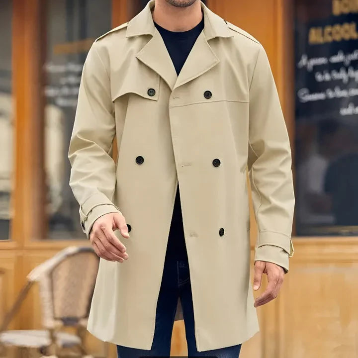 Verges - Herren Klassieke Trenchcoat