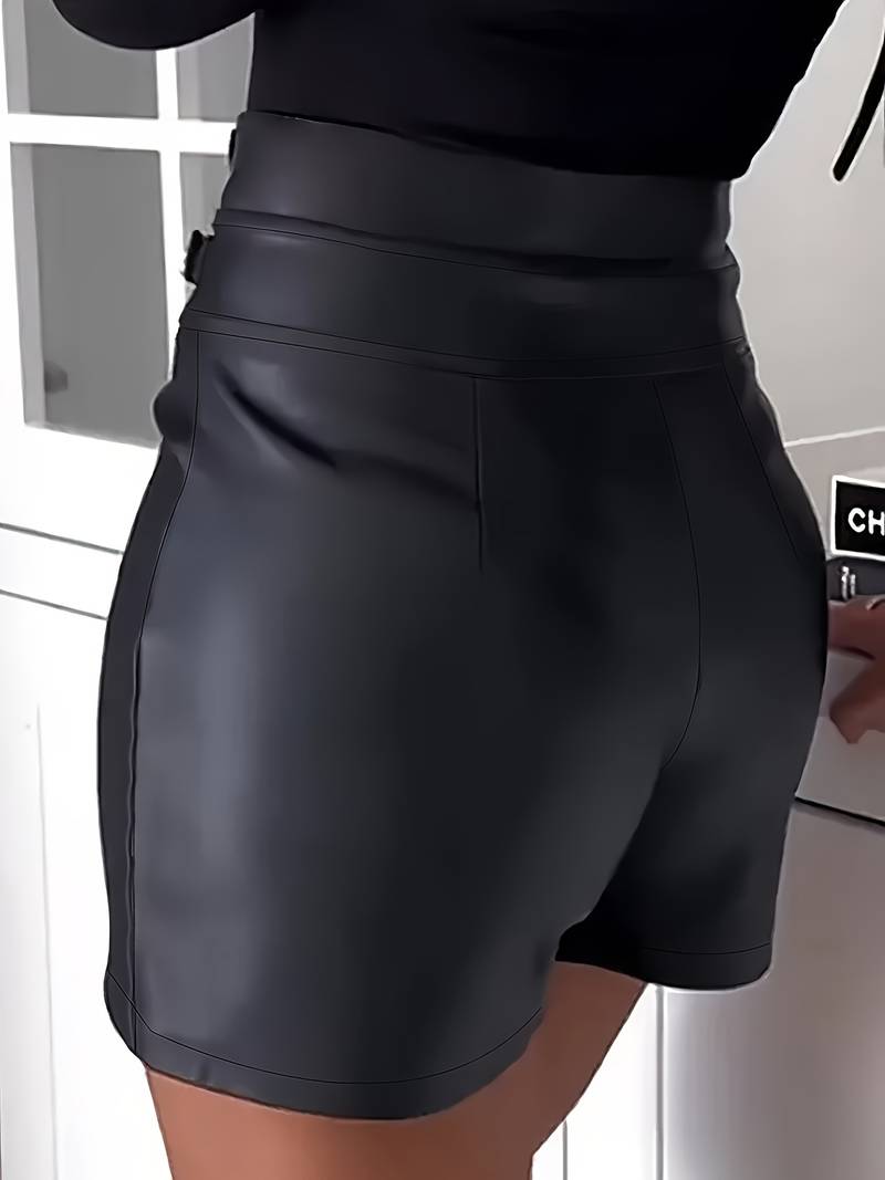 Christabel - Chique Leren Shorts