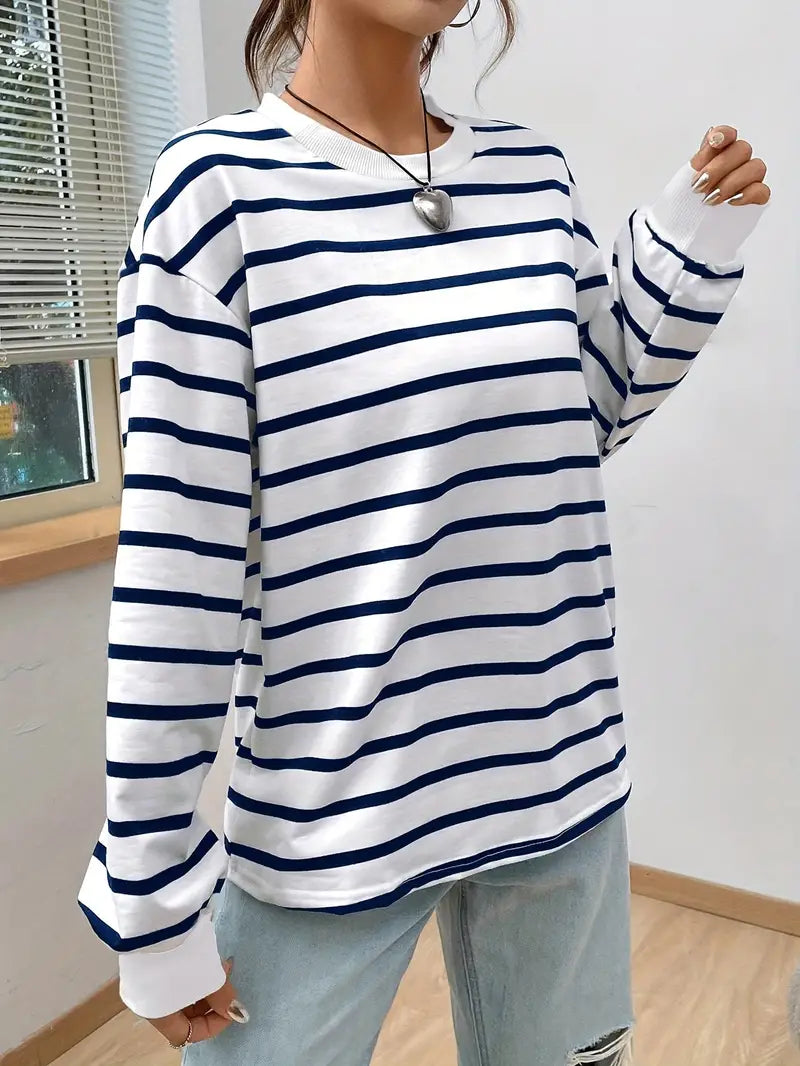 Charnie - Dames Gestreept Sweatshirt