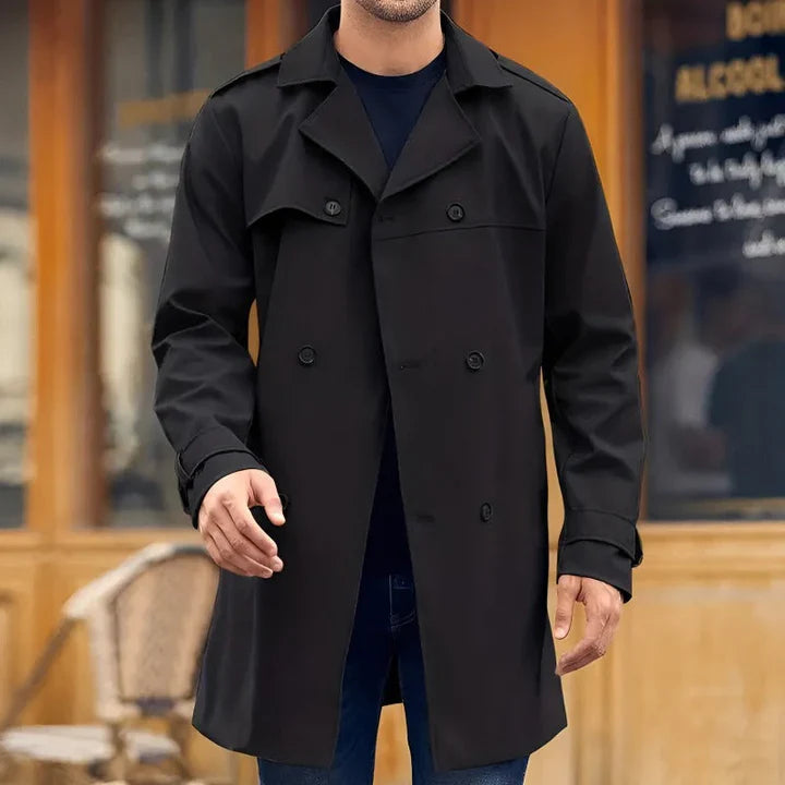 Verges - Herren Klassieke Trenchcoat