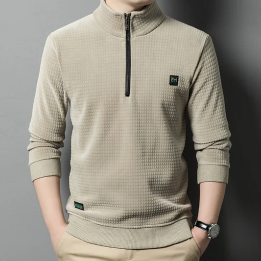 Korbin - Modieuze Half-Zip Warme Trui
