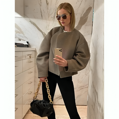 Jikke - Dames Cropped Pofjas