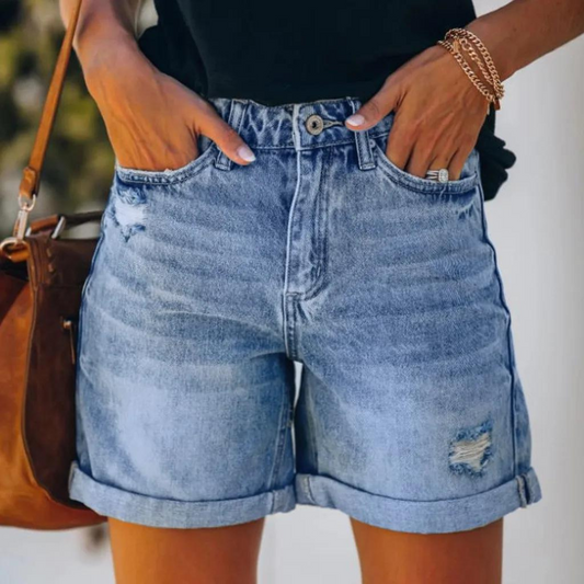 Natalya - Denim Dames Shorts