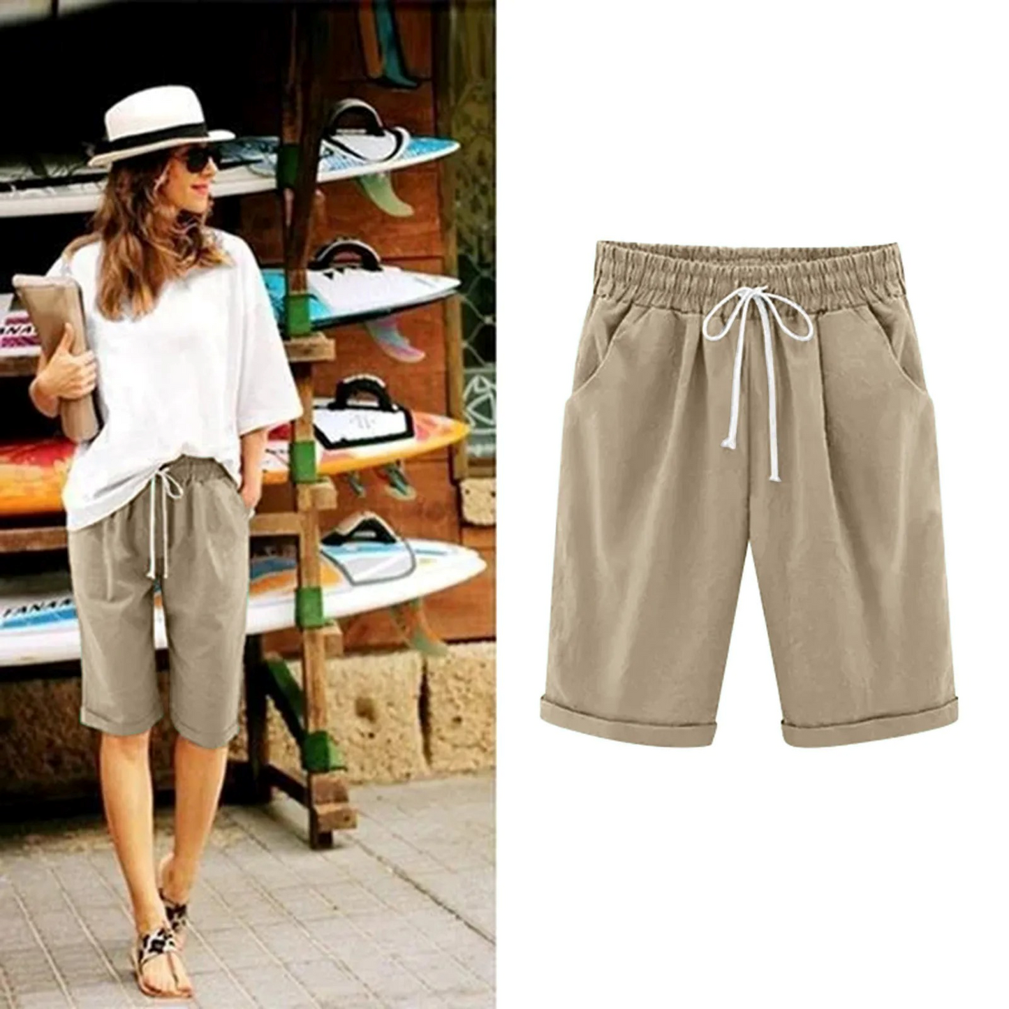 Terra - Comfortabele Korte Broek