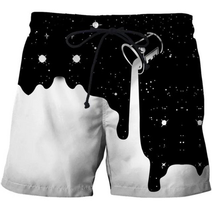 Justin - Kokosnootboomprint Comfortabele Zwembroek