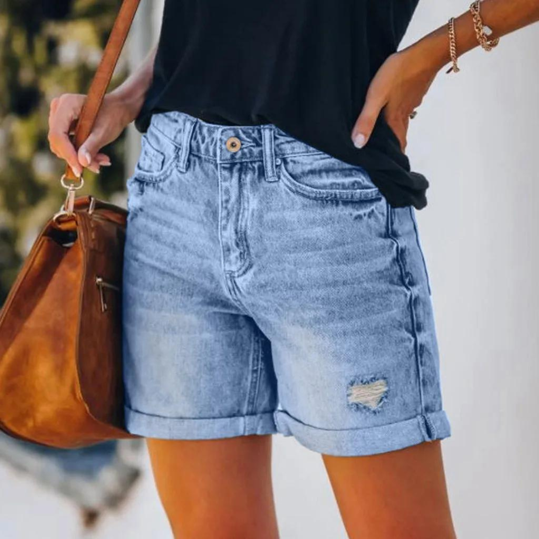 Natalya - Denim Dames Shorts