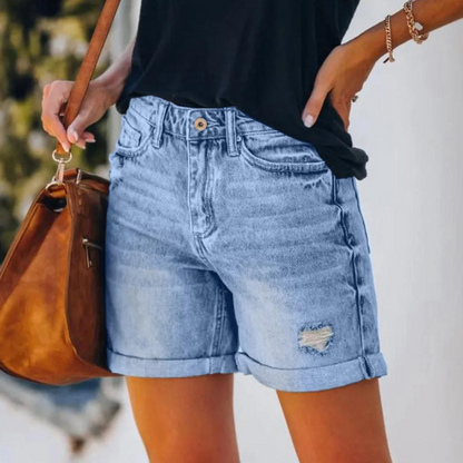 Natalya - Denim Dames Shorts