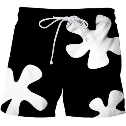 Justin - Kokosnootboomprint Comfortabele Zwembroek