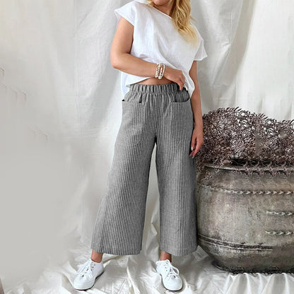 Annaliese - Gestreepte Vrijetijdsbroek