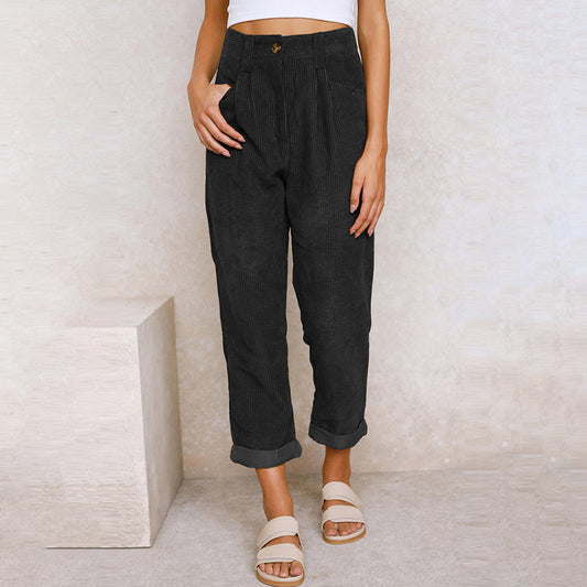 Janis - Comfortabele Corduroy Broek