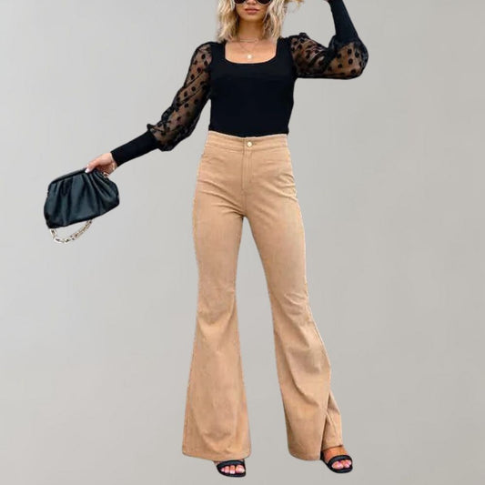 Josephine - Uitlopende Corduroy Broek