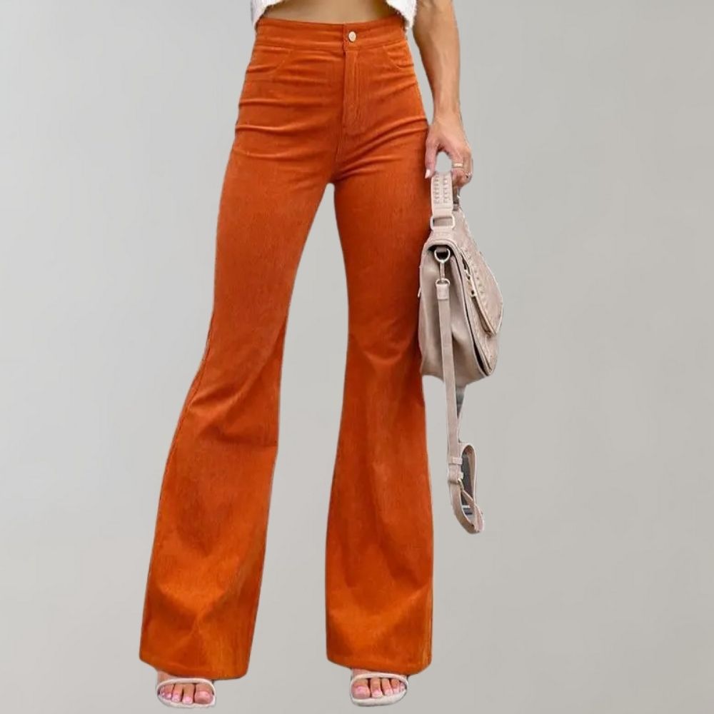 Josephine - Uitlopende Corduroy Broek
