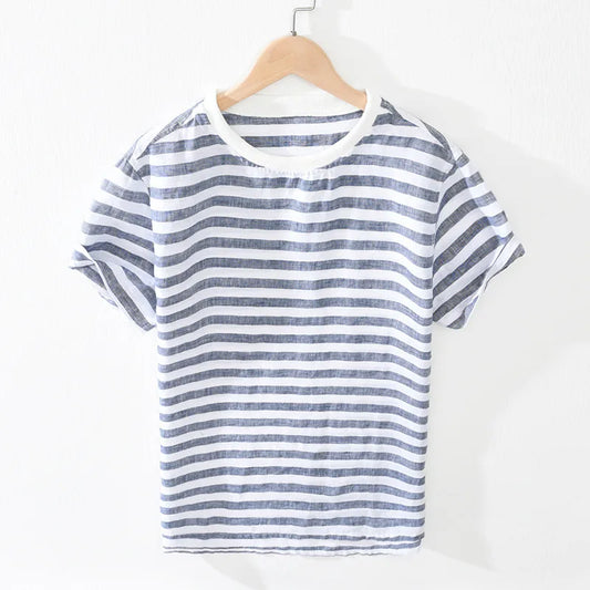 Teuntje - Gestreept Linnen Shirt