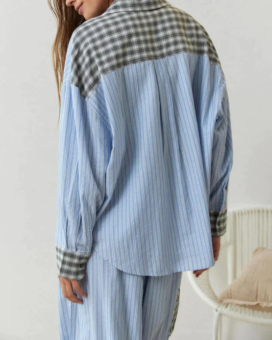 Nikki - Geruite Pyjama Set