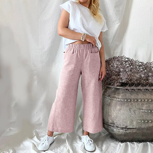 Annaliese - Gestreepte Vrijetijdsbroek