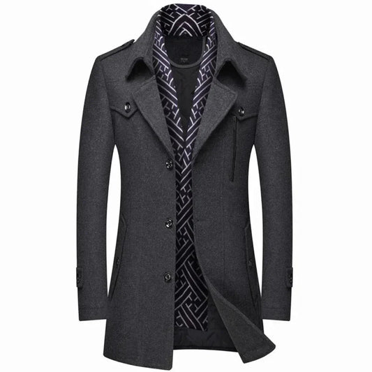 Knowles - Herren Klassieke Trenchcoat