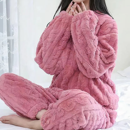 Sachia - Dikke Fluwelen Pyjamaset