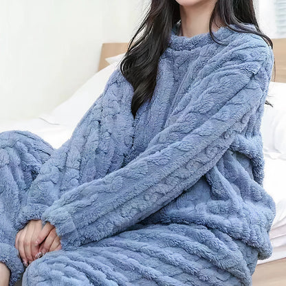 Sachia - Dikke Fluwelen Pyjamaset