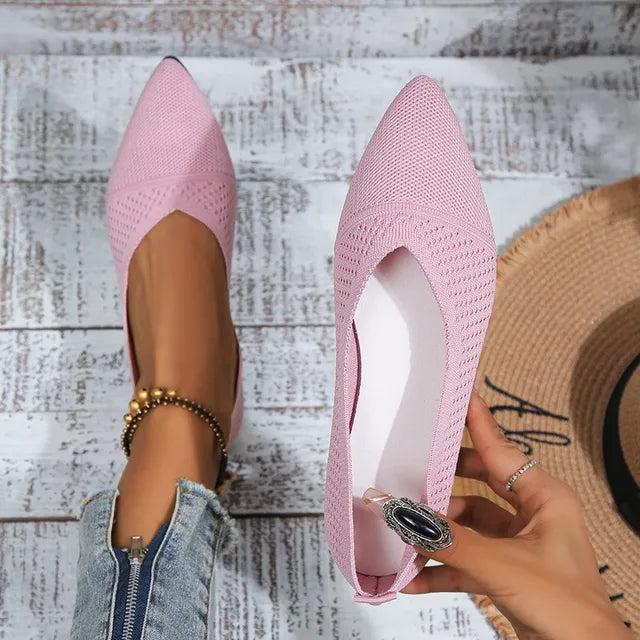 Margareta - Ademende Puntige Loafers