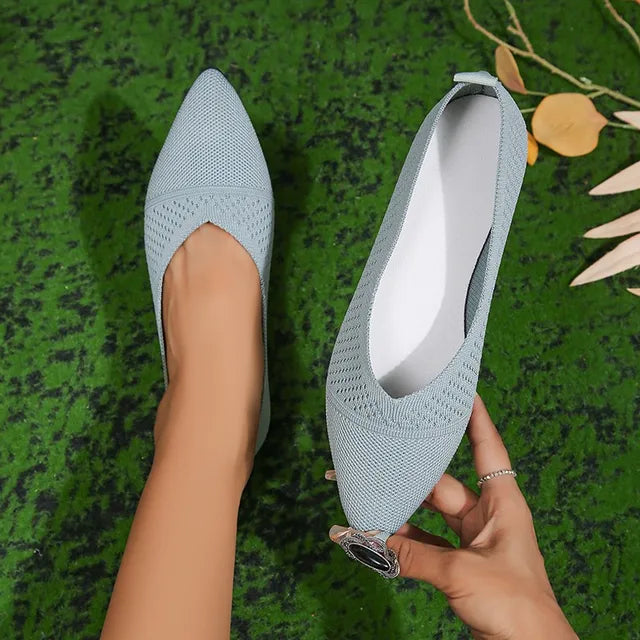 Margareta - Ademende Puntige Loafers