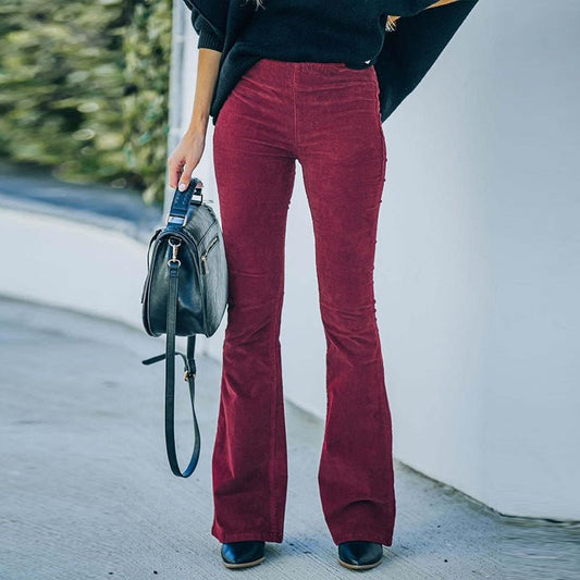 Hanne - Uitlopende Corduroy Broek