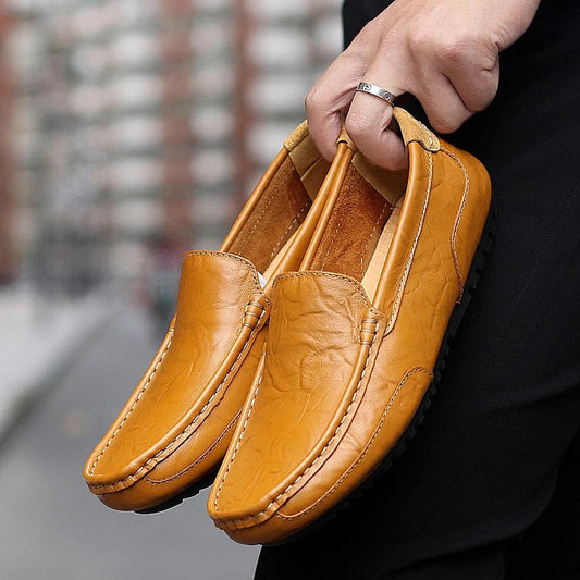 Kirk - Heren Leren Loafers